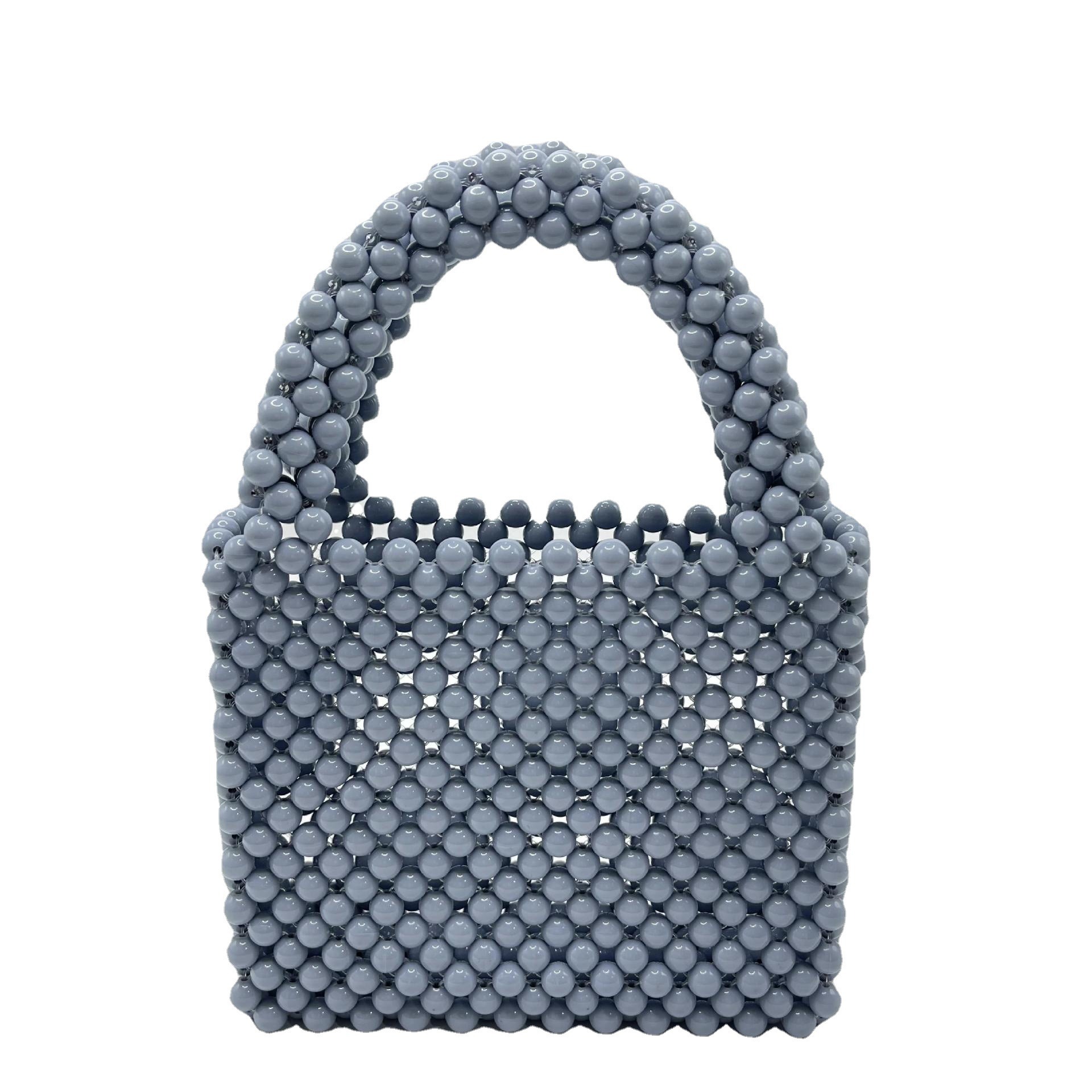 Beaded Bags Fashion Solid Color Beaded Handbags - Image 2