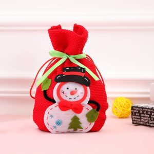Christmas gift bag 3D Christmas snowman candy bag gift bag