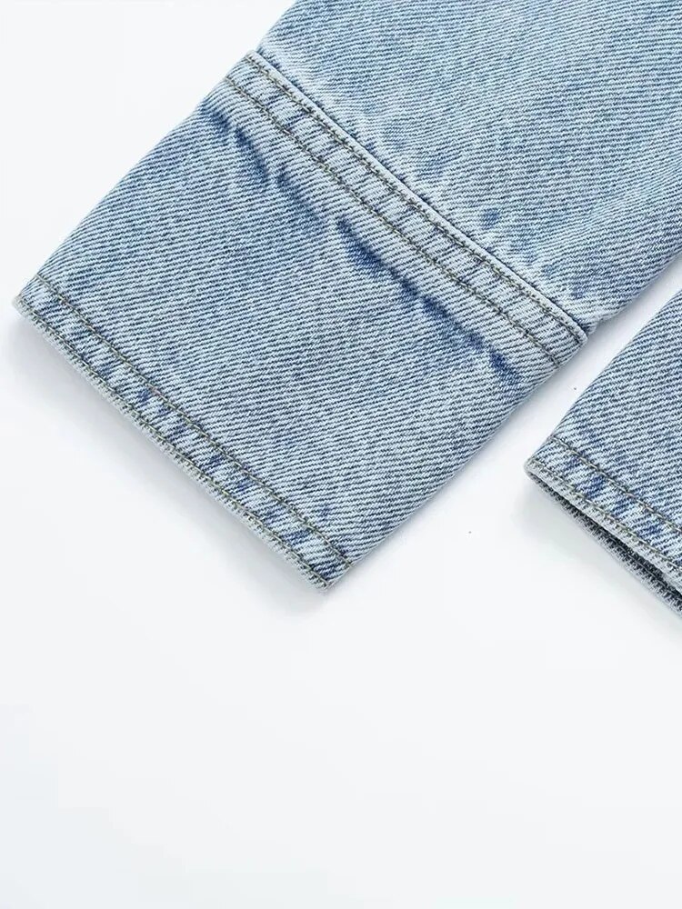 Denim Split Shirt Dresss women's dresses - Image 5