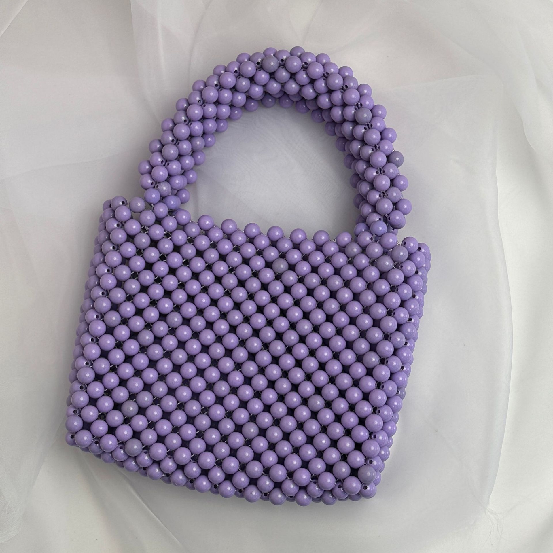 Beaded Bags Fashion Solid Color Beaded Handbags - Image 13