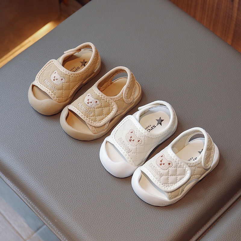 Little children's princess shoes baby shoes boys and girls toe-cap sandals infant soft sole toddler shoes - Image 2