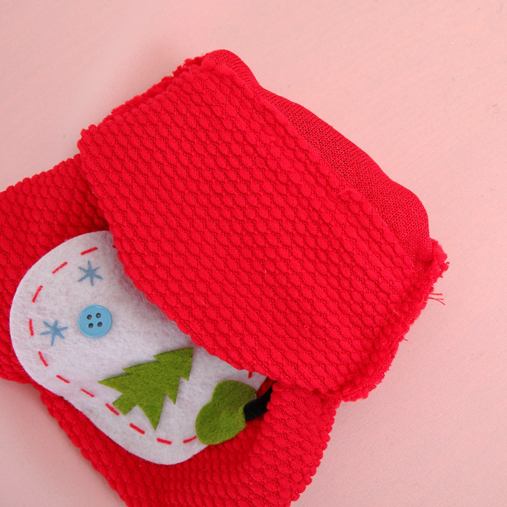 Christmas gift bag 3D Christmas snowman candy bag gift bag - Image 5